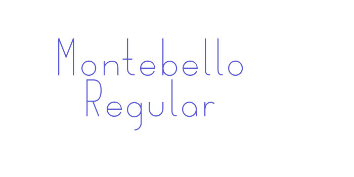 Montebello Regular Font Download