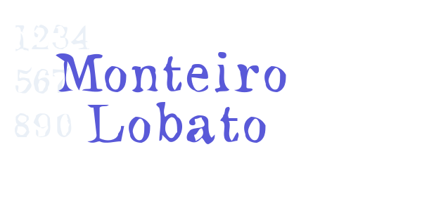 Monteiro Lobato font free