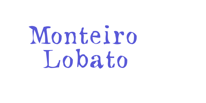 Monteiro Lobato Font Download