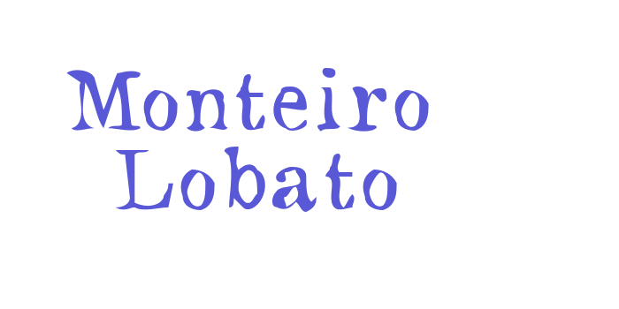 Monteiro Lobato Font