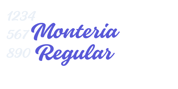 Monteria Regular font free