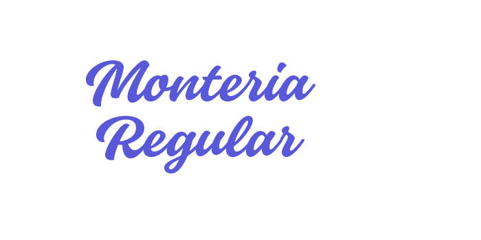 Monteria Regular Font Download