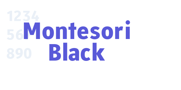 Montesori Black font free