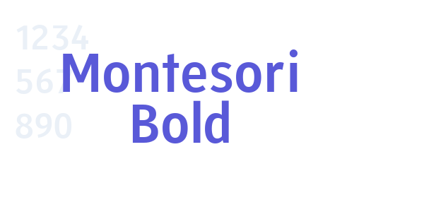 Montesori Bold font free