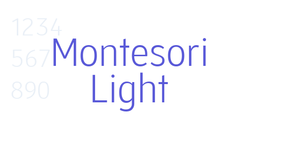 Montesori Light font free