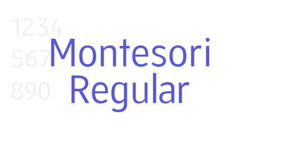 Montesori Regular font free