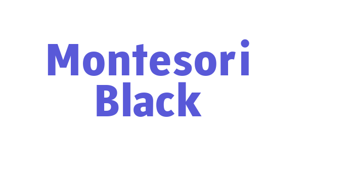 Montesori Black Font Download