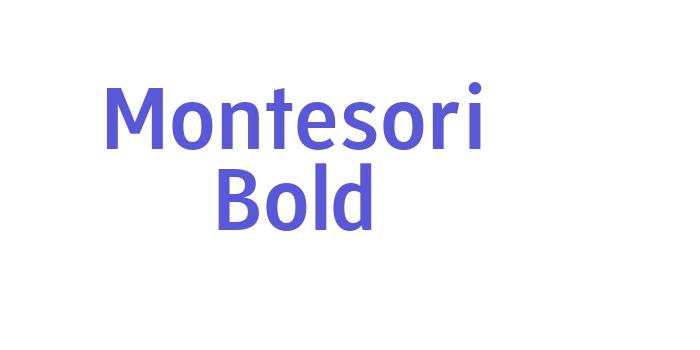 Montesori Bold Font Download