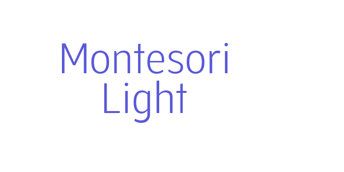 Montesori Light Font Download