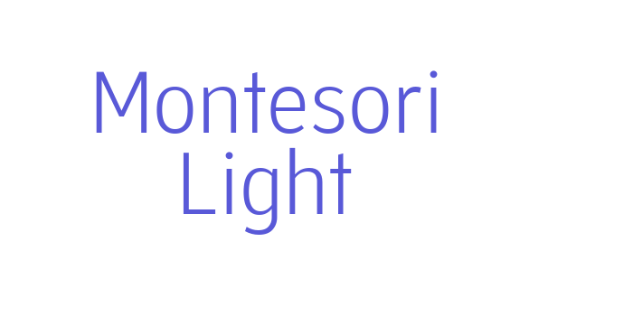 Montesori Light Font