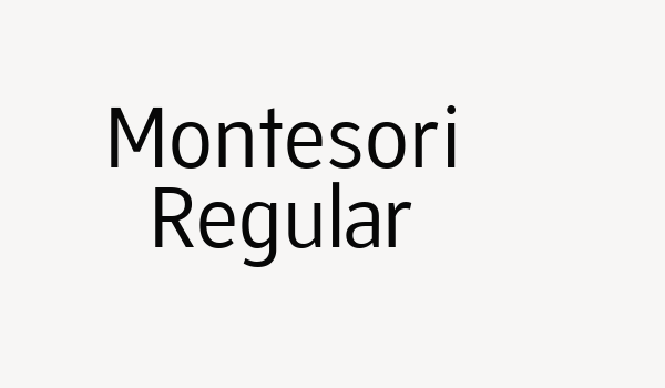 Montesori Regular Font