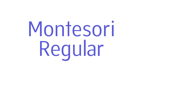 Montesori Regular Font Download