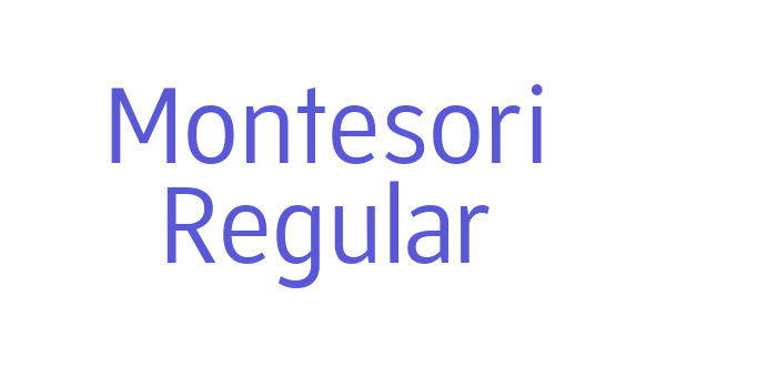 Montesori Regular Font