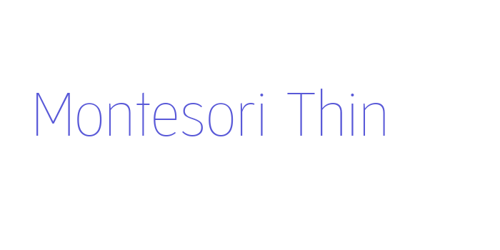 Montesori Thin Font Download