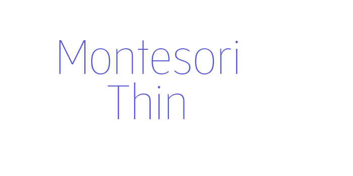 Montesori Thin Font