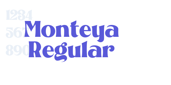 Monteya Regular font