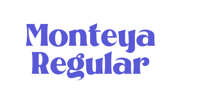 Monteya Regular Font