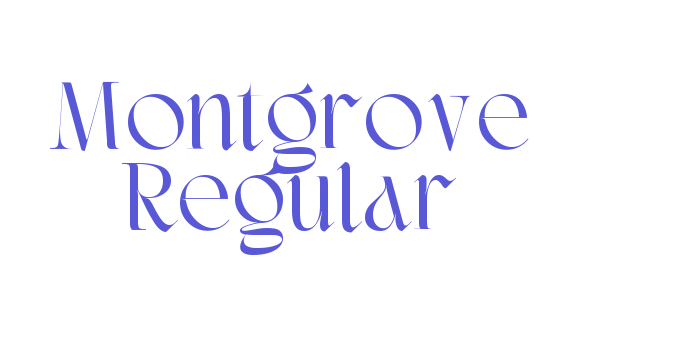 Montgrove Regular Font Download