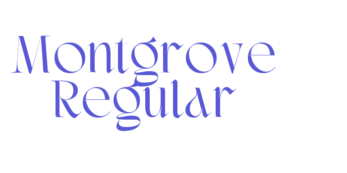 Montgrove Regular Font