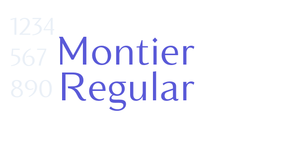 Montier Regular font free