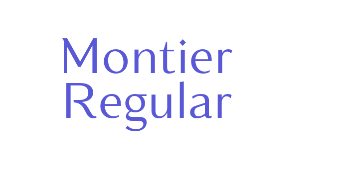 Montier Regular Font