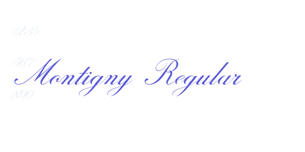 Montigny Regular font free