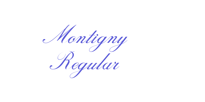 Montigny Regular Font