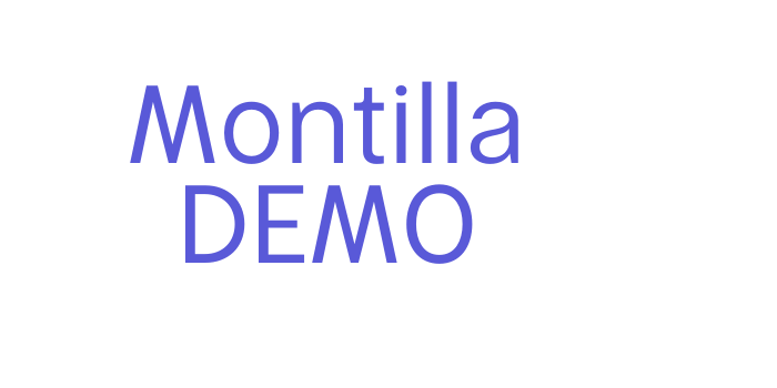 Montilla DEMO Font