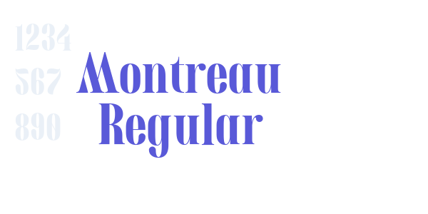 Montreau Regular font free