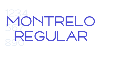 Montrelo Regular-font-download