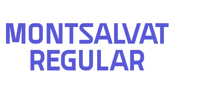 Montsalvat Regular Font