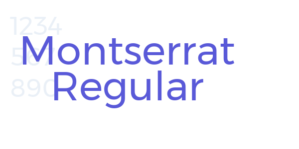 Montserrat Regular font