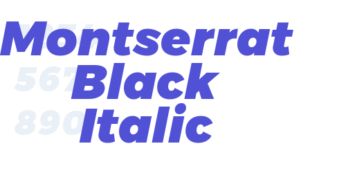 Montserrat Black Italic-font-download