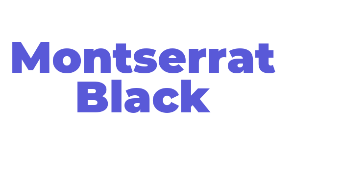 Montserrat Black Font Download