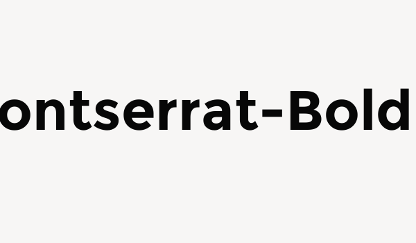 Montserrat-Bold Font