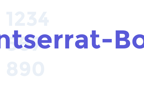 Montserrat-Bold Font