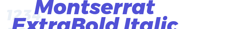 Montserrat ExtraBold Italic-font