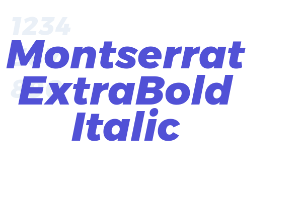 Montserrat ExtraBold Italic