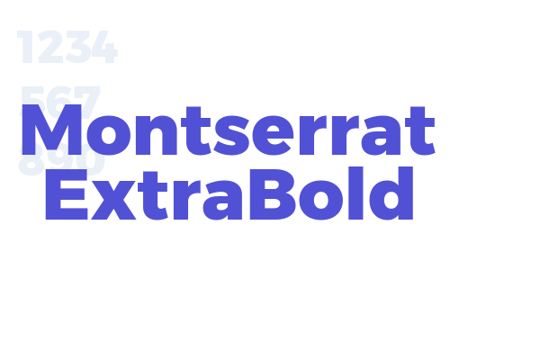 Montserrat ExtraBold