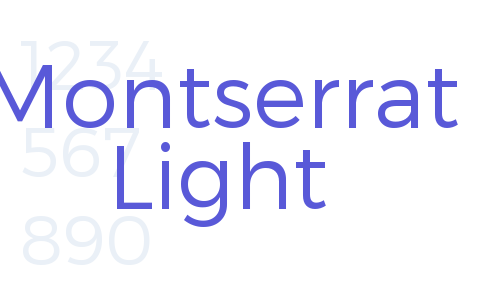 Montserrat Light Font