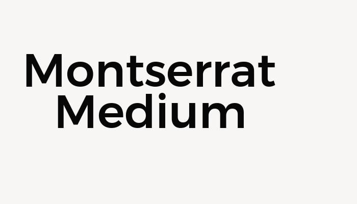 Montserrat Medium font download