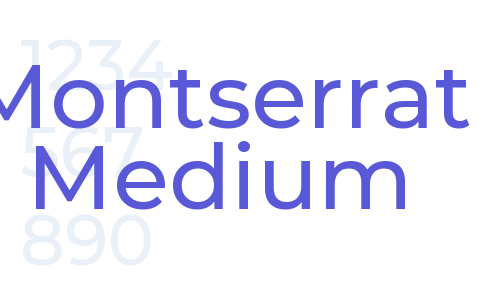 Montserrat Medium Font