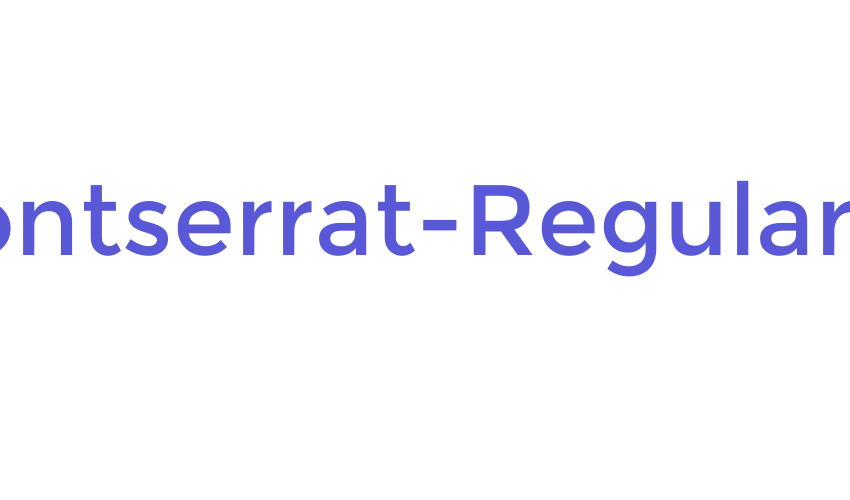 Montserrat-Regular Font Download