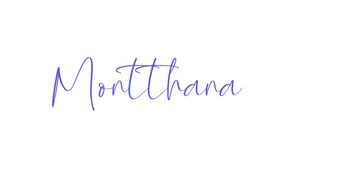 Montthana Font