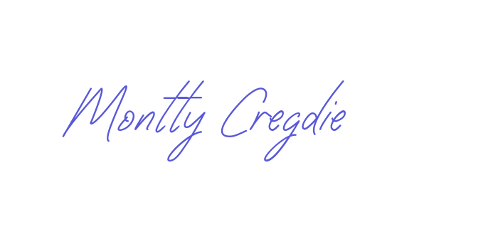 Montty Cregdie Font