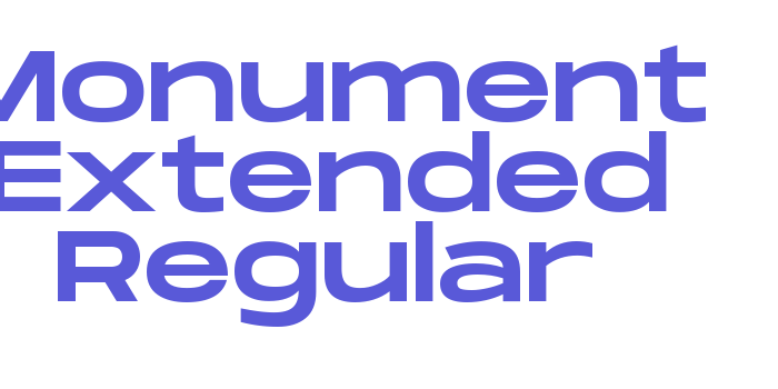 Monument Extended Regular Font Download