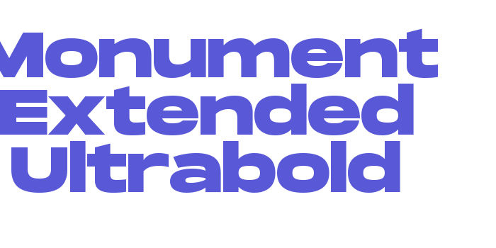 Monument Extended Ultrabold Font Download