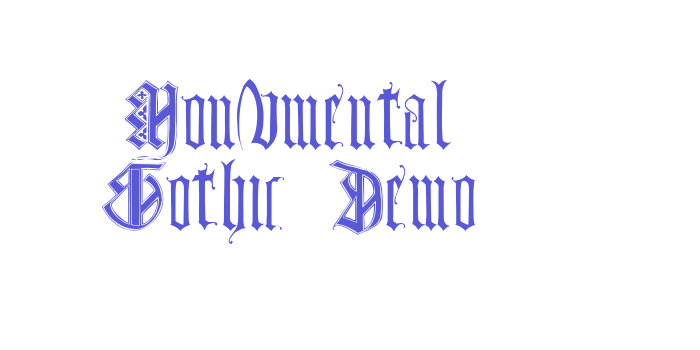 Monumental Gothic Demo Font Download