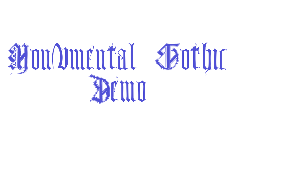 Monumental Gothic Demo-font-download