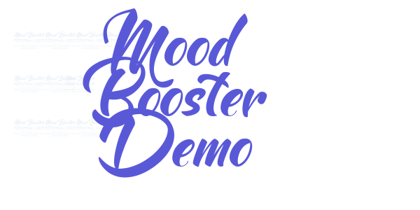 Mood Booster Demo font free